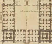 An illustration from Nicolai Goldmans Vollständige Anweisung zu der Civil-Bau-Kunst : in welcher nicht nur die fünff Ordnungen, samt den darzu gehörigen Fenster-Gesimsen, Kämpffern, Geländer-Dockeb und Bilderstühlen, auf eine neue und sonderbare leichte Art aufzureissen deutlich gewiesen, sondern zugleich getreulich entdecket wird ... (1708)
