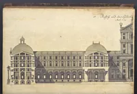 Picture 27 of 115 from Nicolai Goldmans Vollständige Anweisung zu der Civil-Bau-Kunst : in welcher nicht nur die fünff Ordnungen, samt den darzu gehörigen Fenster-Gesimsen, Kämpffern, Geländer-Dockeb und Bilderstühlen, auf eine neue und sonderbare leichte Art aufzureissen deutlich gewiesen, sondern zugleich getreulich entdecket wird ... (1708), leaf 108