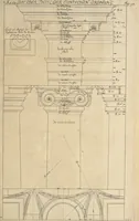 An illustration from Nicolai Goldmans Vollständige Anweisung zu der Civil-Bau-Kunst : in welcher nicht nur die fünff Ordnungen, samt den darzu gehörigen Fenster-Gesimsen, Kämpffern, Geländer-Dockeb und Bilderstühlen, auf eine neue und sonderbare leichte Art aufzureissen deutlich gewiesen, sondern zugleich getreulich entdecket wird ... (1708)