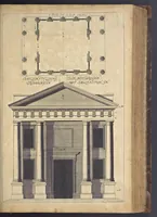 An illustration from Nicolai Goldmans Vollständige Anweisung zu der Civil-Bau-Kunst : in welcher nicht nur die fünff Ordnungen, samt den darzu gehörigen Fenster-Gesimsen, Kämpffern, Geländer-Dockeb und Bilderstühlen, auf eine neue und sonderbare leichte Art aufzureissen deutlich gewiesen, sondern zugleich getreulich entdecket wird ... (1708)