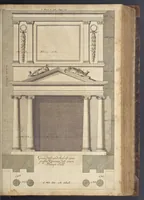 An illustration from Nicolai Goldmans Vollständige Anweisung zu der Civil-Bau-Kunst : in welcher nicht nur die fünff Ordnungen, samt den darzu gehörigen Fenster-Gesimsen, Kämpffern, Geländer-Dockeb und Bilderstühlen, auf eine neue und sonderbare leichte Art aufzureissen deutlich gewiesen, sondern zugleich getreulich entdecket wird ... (1708)