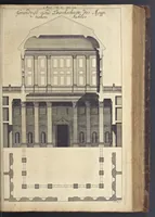 An illustration from Nicolai Goldmans Vollständige Anweisung zu der Civil-Bau-Kunst : in welcher nicht nur die fünff Ordnungen, samt den darzu gehörigen Fenster-Gesimsen, Kämpffern, Geländer-Dockeb und Bilderstühlen, auf eine neue und sonderbare leichte Art aufzureissen deutlich gewiesen, sondern zugleich getreulich entdecket wird ... (1708)