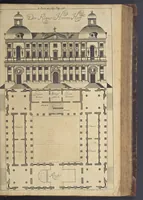 An illustration from Nicolai Goldmans Vollständige Anweisung zu der Civil-Bau-Kunst : in welcher nicht nur die fünff Ordnungen, samt den darzu gehörigen Fenster-Gesimsen, Kämpffern, Geländer-Dockeb und Bilderstühlen, auf eine neue und sonderbare leichte Art aufzureissen deutlich gewiesen, sondern zugleich getreulich entdecket wird ... (1708)