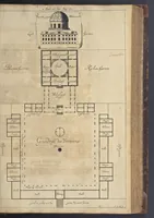 An illustration from Nicolai Goldmans Vollständige Anweisung zu der Civil-Bau-Kunst : in welcher nicht nur die fünff Ordnungen, samt den darzu gehörigen Fenster-Gesimsen, Kämpffern, Geländer-Dockeb und Bilderstühlen, auf eine neue und sonderbare leichte Art aufzureissen deutlich gewiesen, sondern zugleich getreulich entdecket wird ... (1708)