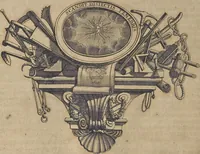 An illustration from Nicolai Goldmans Vollständige Anweisung zu der Civil-Bau-Kunst : in welcher nicht nur die fünff Ordnungen, samt den darzu gehörigen Fenster-Gesimsen, Kämpffern, Geländer-Dockeb und Bilderstühlen, auf eine neue und sonderbare leichte Art aufzureissen deutlich gewiesen, sondern zugleich getreulich entdecket wird ... (1708)
