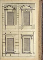 An illustration from Nicolai Goldmans Vollständige Anweisung zu der Civil-Bau-Kunst : in welcher nicht nur die fünff Ordnungen, samt den darzu gehörigen Fenster-Gesimsen, Kämpffern, Geländer-Dockeb und Bilderstühlen, auf eine neue und sonderbare leichte Art aufzureissen deutlich gewiesen, sondern zugleich getreulich entdecket wird ... (1708)
