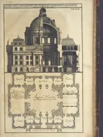 An illustration from Nicolai Goldmans Vollständige Anweisung zu der Civil-Bau-Kunst : in welcher nicht nur die fünff Ordnungen, samt den darzu gehörigen Fenster-Gesimsen, Kämpffern, Geländer-Dockeb und Bilderstühlen, auf eine neue und sonderbare leichte Art aufzureissen deutlich gewiesen, sondern zugleich getreulich entdecket wird ... (1708)