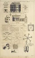 An illustration from Nicolai Goldmans Vollständige Anweisung zu der Civil-Bau-Kunst : in welcher nicht nur die fünff Ordnungen, samt den darzu gehörigen Fenster-Gesimsen, Kämpffern, Geländer-Dockeb und Bilderstühlen, auf eine neue und sonderbare leichte Art aufzureissen deutlich gewiesen, sondern zugleich getreulich entdecket wird ... (1708)