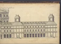 Picture 17 of 115 from Nicolai Goldmans Vollständige Anweisung zu der Civil-Bau-Kunst : in welcher nicht nur die fünff Ordnungen, samt den darzu gehörigen Fenster-Gesimsen, Kämpffern, Geländer-Dockeb und Bilderstühlen, auf eine neue und sonderbare leichte Art aufzureissen deutlich gewiesen, sondern zugleich getreulich entdecket wird ... (1708), leaf 88