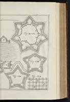 An illustration from Matthiae Dögen Dramburgensis marchici Architectura militaris moderna : varijs historijs, tam veteribus quam novis confirmata, et praecipuis totius Europae munimentis, ad exemplum adductis exornata (1647)