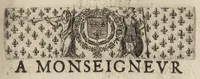 An illustration from Paralelles et eloges historiques d'Alexandre le Grand et de monseigneur le prince duc d'Anguien : auec les planches des plus importantes villes qu'il a reduites en ses quatre campaignes sous l'obeyssance du roy (1647)