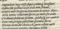 An illustration from Iacobi Philippi Tomasini Patauini ... Petrarcha rediuiuus : integram poetae celeberrimi vitam iconibus aere celatis exhibens : accessit nobilissimae foeminae Laurae breuis historia (1635)