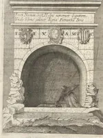 An illustration from Iacobi Philippi Tomasini Patauini ... Petrarcha rediuiuus : integram poetae celeberrimi vitam iconibus aere celatis exhibens : accessit nobilissimae foeminae Laurae breuis historia (1635)