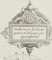 Picture 26 of 29 from L'architecture des voutes, ou, L'art des traits et coupe des voutes : traicté tres-vtil, voire necessaire a tous architectes, maistres massons, appareilleurs, tailleurs de pierre, et generalement a tous ceux qui se meslent de l'architecture, mesme militaire (1643), leaf 378