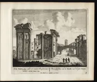 Picture 10 of 35 from Roma aeterna, Petri Schenkii : sive, Ipsius aedificiorum romanorum, integrorum collapsorumque, conspectus duplex (1690), leaf 60