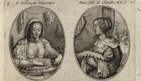 Picture 11 of 46 from Les abus du mariage, ou sont clairement representez les subtilitez deshonnestes, tant des femmes que des hommes, dont ils usent pour se tromper l'un l'autre. A cecy sont adjoustez quelques enseignemens pour corriger tels abus. Misbruick des houwelycx, waer in klaerlijck word uitgebeeldt de boosheden en loosheden zo wel tusschen mannen als vrouwen gepleeght, om malkander behendigh te bedriegen. Hier zijn bygevoeght eenige nutte en noodige leeringh, streckende tot verbeteringe der hedensdaeghsche bedorven huyshoudinge. The mistake off matrimonij, wherin is clearely set out the shamefull craftinesse as well by men, as women, pleading one against an other of their shamefull deceitfulnesse. Here is also by joyned some learned instructions to the amendement and reproouing of that filthinesse (1641), leaf 24