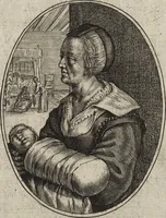 An illustration from Les abus du mariage, ou sont clairement representez les subtilitez deshonnestes, tant des femmes que des hommes, dont ils usent pour se tromper l'un l'autre. A cecy sont adjoustez quelques enseignemens pour corriger tels abus. Misbruick des houwelycx, waer in klaerlijck word uitgebeeldt de boosheden en loosheden zo wel tusschen mannen als vrouwen gepleeght, om malkander behendigh te bedriegen. Hier zijn bygevoeght eenige nutte en noodige leeringh, streckende tot verbeteringe der hedensdaeghsche bedorven huyshoudinge. The mistake off matrimonij, wherin is clearely set out the shamefull craftinesse as well by men, as women, pleading one against an other of their shamefull deceitfulnesse. Here is also by joyned some learned instructions to the amendement and reproouing of that filthinesse (1641)