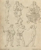 An illustration from The art of painting, in all its branches : methodically demonstrated by discourses and plates, and exemplified by remarks on the paintings of the best masters, and their perfections and oversights laid open (1738)
