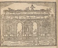 Picture 40 of 57 from Les merveilles de la ville de Rome : ou il est traictè des eglises, stations & reliques des corps saincts, qui y sont : auec la guide, qui enseigne aux estrangers à aysèment trouuer les choses plus remarquables de Rome : auec les noms de papes, empereurs & autres princes chrestiens ... (1637), leaf 138