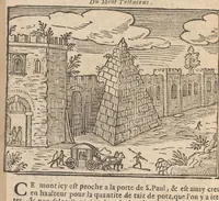 Picture 42 of 57 from Les merveilles de la ville de Rome : ou il est traictè des eglises, stations & reliques des corps saincts, qui y sont : auec la guide, qui enseigne aux estrangers à aysèment trouuer les choses plus remarquables de Rome : auec les noms de papes, empereurs & autres princes chrestiens ... (1637), leaf 143