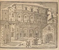 Picture 46 of 57 from Les merveilles de la ville de Rome : ou il est traictè des eglises, stations & reliques des corps saincts, qui y sont : auec la guide, qui enseigne aux estrangers à aysèment trouuer les choses plus remarquables de Rome : auec les noms de papes, empereurs & autres princes chrestiens ... (1637), leaf 150
