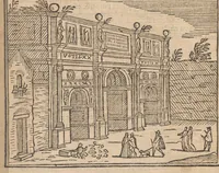 Picture 50 of 57 from Les merveilles de la ville de Rome : ou il est traictè des eglises, stations & reliques des corps saincts, qui y sont : auec la guide, qui enseigne aux estrangers à aysèment trouuer les choses plus remarquables de Rome : auec les noms de papes, empereurs & autres princes chrestiens ... (1637), leaf 155