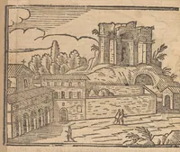 Picture 51 of 57 from Les merveilles de la ville de Rome : ou il est traictè des eglises, stations & reliques des corps saincts, qui y sont : auec la guide, qui enseigne aux estrangers à aysèment trouuer les choses plus remarquables de Rome : auec les noms de papes, empereurs & autres princes chrestiens ... (1637), leaf 157