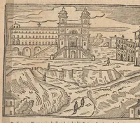 Picture 8 of 57 from Les merveilles de la ville de Rome : ou il est traictè des eglises, stations & reliques des corps saincts, qui y sont : auec la guide, qui enseigne aux estrangers à aysèment trouuer les choses plus remarquables de Rome : auec les noms de papes, empereurs & autres princes chrestiens ... (1637), leaf 37