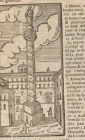 Picture 11 of 57 from Les merveilles de la ville de Rome : ou il est traictè des eglises, stations & reliques des corps saincts, qui y sont : auec la guide, qui enseigne aux estrangers à aysèment trouuer les choses plus remarquables de Rome : auec les noms de papes, empereurs & autres princes chrestiens ... (1637), leaf 44