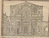Picture 12 of 57 from Les merveilles de la ville de Rome : ou il est traictè des eglises, stations & reliques des corps saincts, qui y sont : auec la guide, qui enseigne aux estrangers à aysèment trouuer les choses plus remarquables de Rome : auec les noms de papes, empereurs & autres princes chrestiens ... (1637), leaf 45