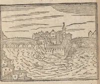 Picture 21 of 57 from Les merveilles de la ville de Rome : ou il est traictè des eglises, stations & reliques des corps saincts, qui y sont : auec la guide, qui enseigne aux estrangers à aysèment trouuer les choses plus remarquables de Rome : auec les noms de papes, empereurs & autres princes chrestiens ... (1637), leaf 76