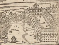 Picture 24 of 57 from Les merveilles de la ville de Rome : ou il est traictè des eglises, stations & reliques des corps saincts, qui y sont : auec la guide, qui enseigne aux estrangers à aysèment trouuer les choses plus remarquables de Rome : auec les noms de papes, empereurs & autres princes chrestiens ... (1637), leaf 82