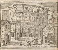 Picture 29 of 57 from Les merveilles de la ville de Rome : ou il est traictè des eglises, stations & reliques des corps saincts, qui y sont : auec la guide, qui enseigne aux estrangers à aysèment trouuer les choses plus remarquables de Rome : auec les noms de papes, empereurs & autres princes chrestiens ... (1637), leaf 90