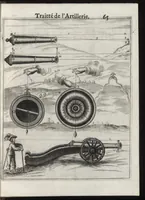 Picture 7 of 27 from Pratique de la guerre : contenant l'vsage de l'artillerie, bombes et mortiers, feux artificiels & petards, sappes & mines, ponts & pontons, tranchées & trauaux, auec l'ordre des assauts aux breches : ensemble vn traité des feux de joye (1650), leaf 78