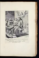 An illustration from Vitae S. Eliae prophetae, S. Mariae Magdalenae de Pazzi & S. Alberti Ordinis Beatissimae Virginis Mariae de Monte Carmelo, iconibus expressae quibus 40 aliae pulcherrimae ejusdem Ordinis sanctorum sanctarumque adjunctae sunt