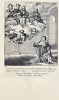 Picture 25 of 36 from Vitae S. Eliae prophetae, S. Mariae Magdalenae de Pazzi & S. Alberti Ordinis Beatissimae Virginis Mariae de Monte Carmelo, iconibus expressae quibus 40 aliae pulcherrimae ejusdem Ordinis sanctorum sanctarumque adjunctae sunt, leaf 188