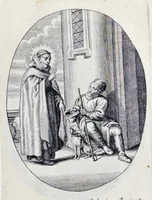 Picture 34 of 36 from Vitae S. Eliae prophetae, S. Mariae Magdalenae de Pazzi & S. Alberti Ordinis Beatissimae Virginis Mariae de Monte Carmelo, iconibus expressae quibus 40 aliae pulcherrimae ejusdem Ordinis sanctorum sanctarumque adjunctae sunt, leaf 228