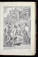 An illustration from Vitae S. Eliae prophetae, S. Mariae Magdalenae de Pazzi & S. Alberti Ordinis Beatissimae Virginis Mariae de Monte Carmelo, iconibus expressae quibus 40 aliae pulcherrimae ejusdem Ordinis sanctorum sanctarumque adjunctae sunt