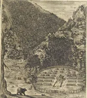 An illustration from Historia del patriarcha S. Giovan Gualberto, primo abbate et institutore del monastico ordine del Vallombrosa (1640)