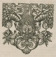 An illustration from D. Ivonis Carnotensis episcopi Opera omnia : in duas partes distributa, prior continet eximium illud decretorum, opus quod decretum Iuonis vulgò nuncupatur ... : posterior complectitur epistolas cum notis doctissimorum viroum Iureti & Soucheti canonic., sermones quibus additi duo ex MSS. Bibliothecae Regiae & Petauianae, et breue chronicon de regibus Francorum : ad haec omnia index copiosissimus : praefixa est huic operi vita authoris .. (1647)