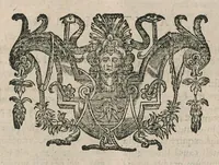 An illustration from D. Ivonis Carnotensis episcopi Opera omnia : in duas partes distributa, prior continet eximium illud decretorum, opus quod decretum Iuonis vulgò nuncupatur ... : posterior complectitur epistolas cum notis doctissimorum viroum Iureti & Soucheti canonic., sermones quibus additi duo ex MSS. Bibliothecae Regiae & Petauianae, et breue chronicon de regibus Francorum : ad haec omnia index copiosissimus : praefixa est huic operi vita authoris .. (1647)