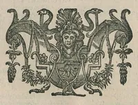 An illustration from D. Ivonis Carnotensis episcopi Opera omnia : in duas partes distributa, prior continet eximium illud decretorum, opus quod decretum Iuonis vulgò nuncupatur ... : posterior complectitur epistolas cum notis doctissimorum viroum Iureti & Soucheti canonic., sermones quibus additi duo ex MSS. Bibliothecae Regiae & Petauianae, et breue chronicon de regibus Francorum : ad haec omnia index copiosissimus : praefixa est huic operi vita authoris .. (1647)