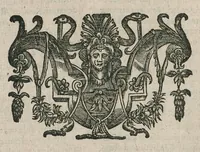 An illustration from D. Ivonis Carnotensis episcopi Opera omnia : in duas partes distributa, prior continet eximium illud decretorum, opus quod decretum Iuonis vulgò nuncupatur ... : posterior complectitur epistolas cum notis doctissimorum viroum Iureti & Soucheti canonic., sermones quibus additi duo ex MSS. Bibliothecae Regiae & Petauianae, et breue chronicon de regibus Francorum : ad haec omnia index copiosissimus : praefixa est huic operi vita authoris .. (1647)