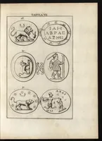 Picture 8 of 30 from Ioannis Macarii canonici ariensis Abraxas, seu, Apistopistus : quae est antiquaria de gemmis basilidianis disquisitio : accedit Abraxas proteus, seu multiformis gemmae basilidianae portentosa varietas (1657), leaf 72