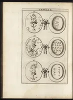 Picture 11 of 30 from Ioannis Macarii canonici ariensis Abraxas, seu, Apistopistus : quae est antiquaria de gemmis basilidianis disquisitio : accedit Abraxas proteus, seu multiformis gemmae basilidianae portentosa varietas (1657), leaf 75