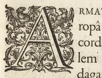 An illustration from Ioannis Macarii canonici ariensis Abraxas, seu, Apistopistus : quae est antiquaria de gemmis basilidianis disquisitio : accedit Abraxas proteus, seu multiformis gemmae basilidianae portentosa varietas (1657)