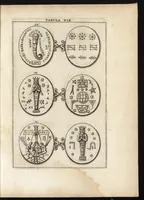 Picture 16 of 30 from Ioannis Macarii canonici ariensis Abraxas, seu, Apistopistus : quae est antiquaria de gemmis basilidianis disquisitio : accedit Abraxas proteus, seu multiformis gemmae basilidianae portentosa varietas (1657), leaf 84