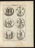 Picture 21 of 30 from Ioannis Macarii canonici ariensis Abraxas, seu, Apistopistus : quae est antiquaria de gemmis basilidianis disquisitio : accedit Abraxas proteus, seu multiformis gemmae basilidianae portentosa varietas (1657), leaf 92