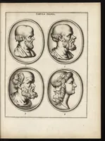 An illustration from Ioannis Chifletii, canonici Tornacensis, Socrates, siue, De gemmis eius imagine coelatis iudicium (1662)