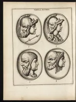 An illustration from Ioannis Chifletii, canonici Tornacensis, Socrates, siue, De gemmis eius imagine coelatis iudicium (1662)